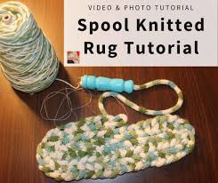how to make a spool knitted rug