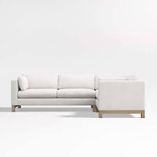 L Shaped Sectional Sofa With Wood Legs