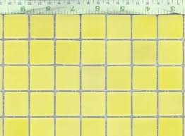 Yellow Glass Mosaic Tiles Squares 1