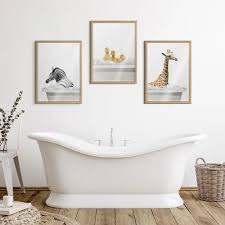 Bathroom Bubble Bath Zebra By The
