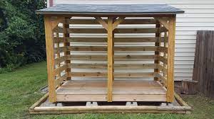 firewood shed for 3 4 face cords