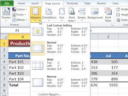 How To Change The Print Margins In Excel 2010 Dummies