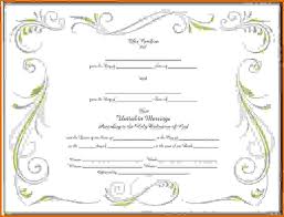 Blank Marriage Certificates Printable Barca Fontanacountryinn Com