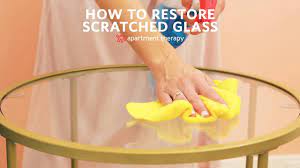 how to repair scratched glass