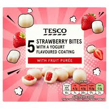 tesco yogurt coated strawberry fruit