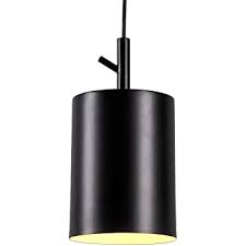 Homiforce Vintage Style 1 Light Black Cylinder Pendant Light With Metal Shade In Matte Black Finish Modern Industrial Edison Style Hanging For Kitchen Island Cl2017080 Close To Ceiling Faye Black Amazon Com