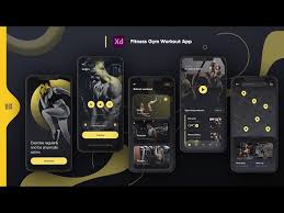 fitness workout app design in adobe xd