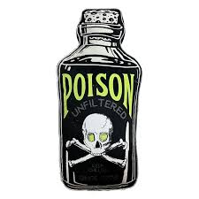 Poison Bottle Throw Pillow