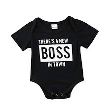 Amazon Com Enhill Funny Infant Baby Girl Boy Boss Short