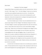literary analysis essay of the yellow wallpaper sparknotes SP ZOZ   ukowo