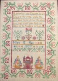 Details About Of Female Worth Maria Bott 1807 Cross Stitch Sampler Chart Pattern Oop New