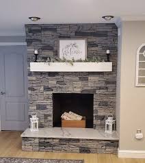 Diy Stone Veneer Fireplace Diy Stone