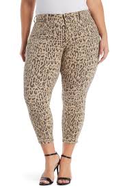 Nydj Alina Leopard Print Ankle Jeans Plus Size Nordstrom Rack