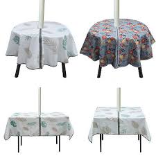 60inch Outdoor Tablecloth W Umbrella