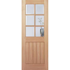 Clear Bevelled Glass Oak Internal Door