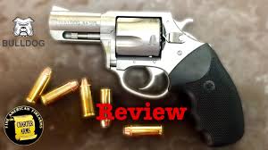 I did purchase a charter bulldog pug in 2 1/2″ stainless finish with the chopped hammer with heavy front shroud. Charter Arms Bulldog 44 Special Charterarms Youtube