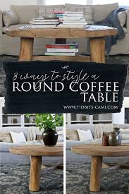 how to style a round coffee table 3