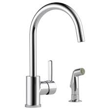 single handle kitchen faucet with spray