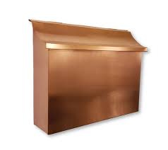 Large Flush Mount Copper Mailbox Wall