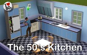 mod the sims the 50's kitchen
