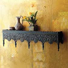 Carved Indian Wooden Wall Bracket