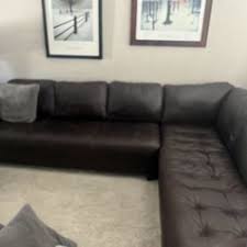 leather sectional couch in