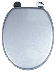 Croydex Silver Glitter Resin Toilet Seat