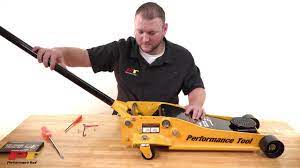 how to bleed a floor jack you