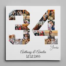 34th anniversary gifts 365canvas