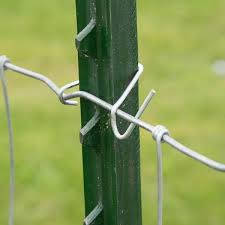 5 Ft Green Steel Fence T Post