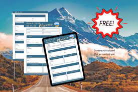 free printable road trip planner