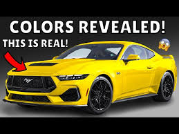 2024 Ford Mustang All Colors Revealed