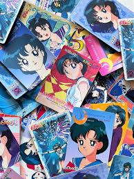 1 X Vintage 90s Sailor Moon Trading Cards Sailor Mercury Ami - Etsy Israel
