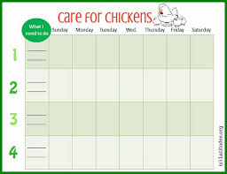 Free Pet Chore Chart Pet Chickens Acn Latitudes