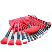 makeup brush set bamboo handle