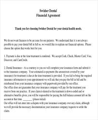 Dental Financial Agreement Template 10 Sample Payment Plan
