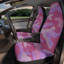 Pink Camo Car Seat Covers For Women