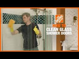 how to clean gl shower doors the