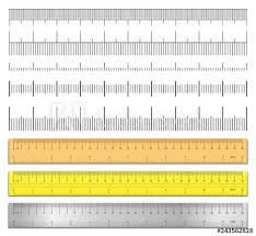 Realistic Tape Rulers And Scale Measure Set Isolated On