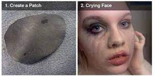 scary missing eye makeup diy others