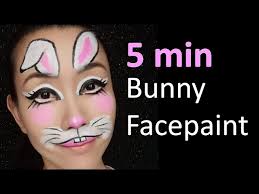 5min bunny face painting rabbit