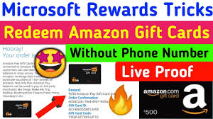 microsoft rewards redeem amazon gift