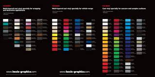 hexis vinyl and 3m wrap s colors