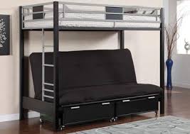 clifton twin metal loft bed w futon