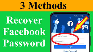 to recover facebook pword without