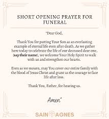 7 opening prayers for a funeral