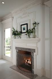 Fireplace With Heavy Crown Moulding