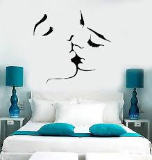 Vinyl Wall Decal Kissing Couple Love