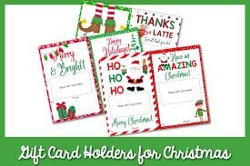 printable christmas gift card holders