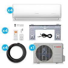 Smart home how do ductless air conditioners work. Bosch Max Performance 4 Zone 36 000 Btu 3 Ton Ductless Mini Split Air Conditioner With Heat Pump 230 Volt 8733954451 The Home Depot